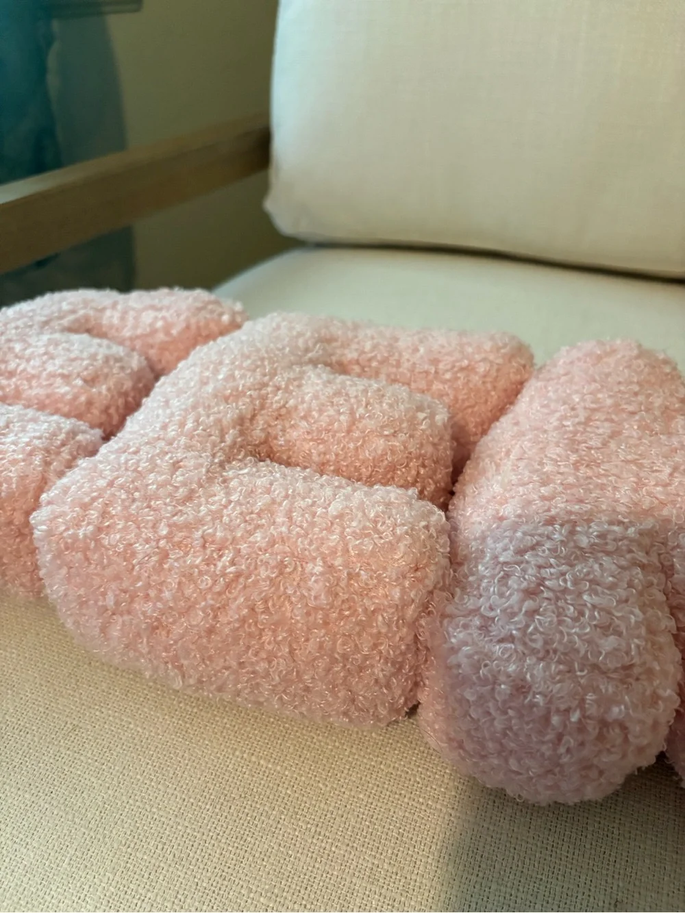 Plush 'E E K' pillow